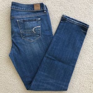 Lightly worn jeans